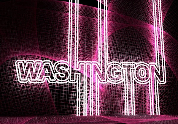 Nome do Estado de Washington. — Fotografia de Stock