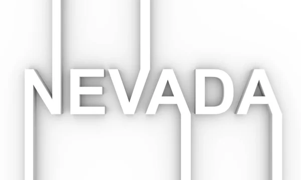 Nombre del estado de Nevada. — Foto de Stock