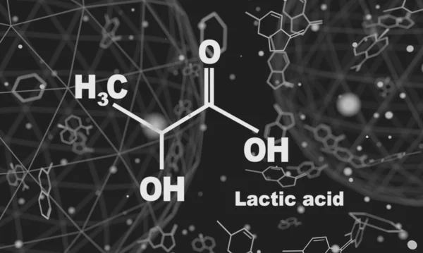 젖산의 공식 — 스톡 사진