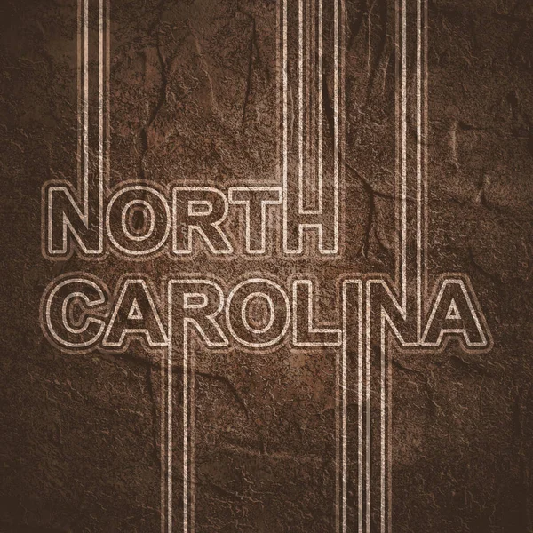 North Carolina nome dello stato. — Foto Stock