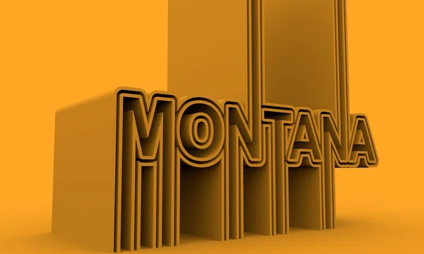 Название штата Монтана. — стоковое фото