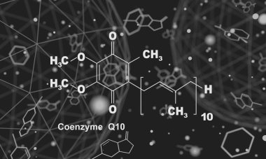 Koenzim Q10 formülü.