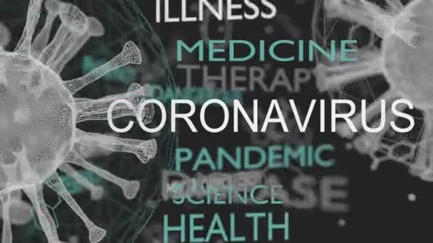 Concetto di malattia di Coronavirus — Video Stock