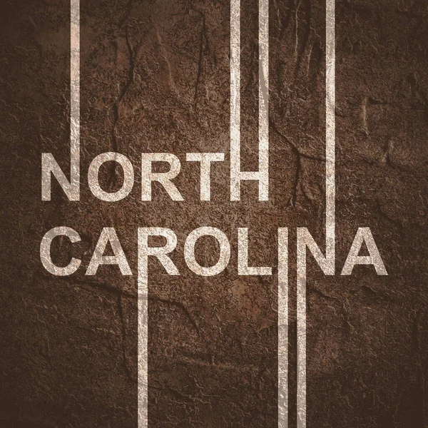 North Carolina nome dello stato. — Foto Stock