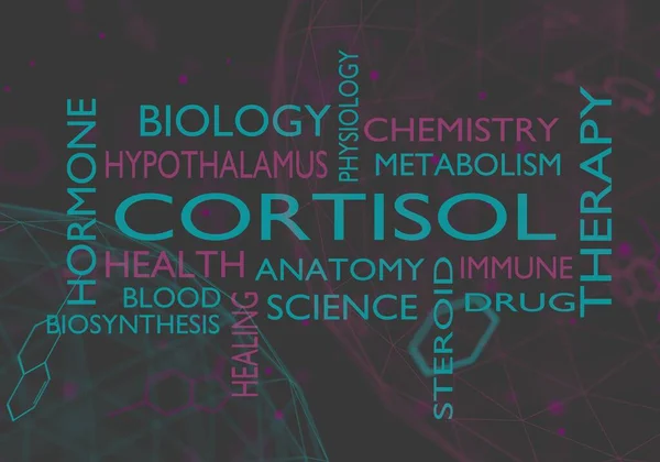 Steroid hormon kortisol — Stockfoto