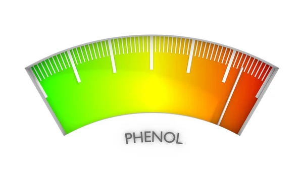 Fenolový proces měření — Stock fotografie