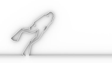 Dalış sporu konsepti