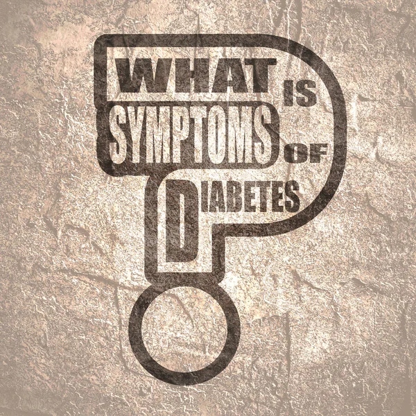 What is symptoms of diabetes text