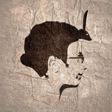 Soyut kız saç stili