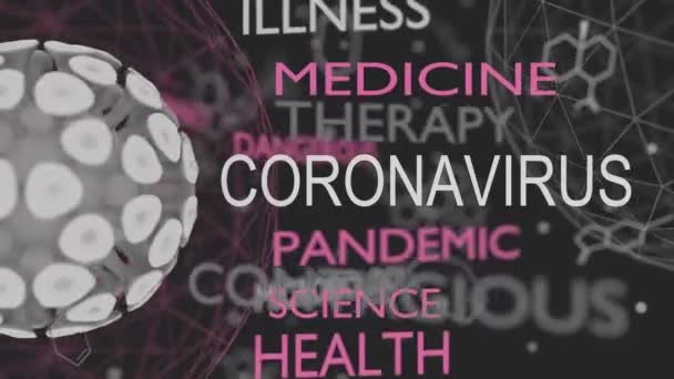 코로나 바이러스 질병 개념 — 비디오