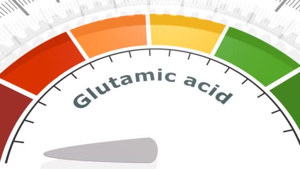 Processo de medição do ácido glutâmico — Vídeo de Stock