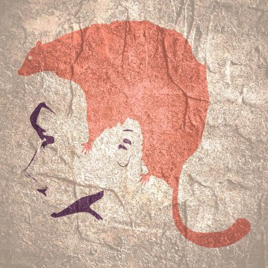 Soyut kız saç stili