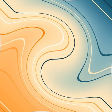 Soyut geometri arka planı. Gradyan boyalı eğri çizgiler