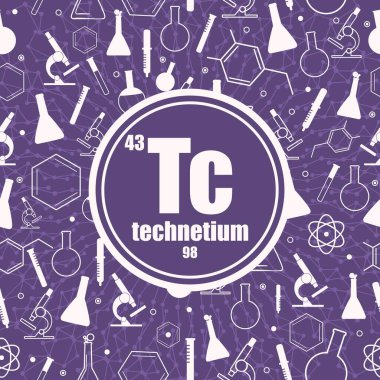 Teknetyum kimyasal element. Periyodik tablo kavramı.