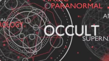 Gizemli okült sembolü. Astroloji ve din videoları