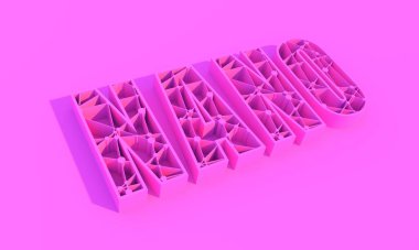 Nanoteknoloji kavramı. Noktalarla bağlantılı satırlarla desenlendirilmiş metin