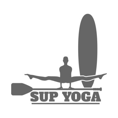 Kürek tahtası yoga meditasyonu. Sağlıklı yaşam tarzı kavramı
