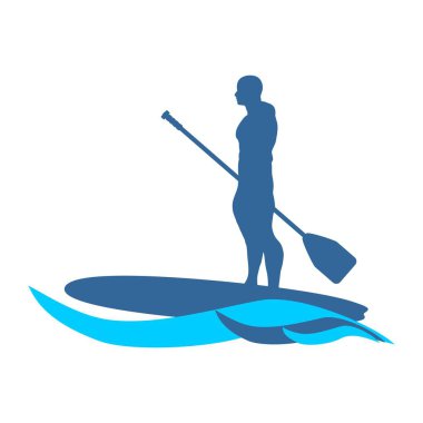 Sörf tahtasıyla poz veren adamın resmi