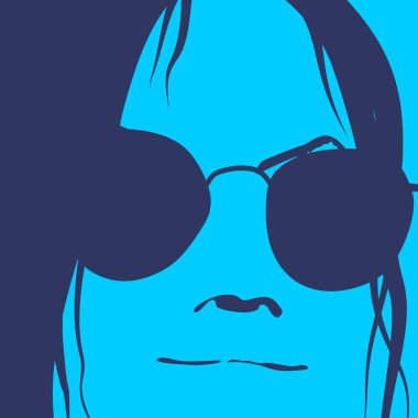 Kadın kafasının silueti. Güzellik ve moda