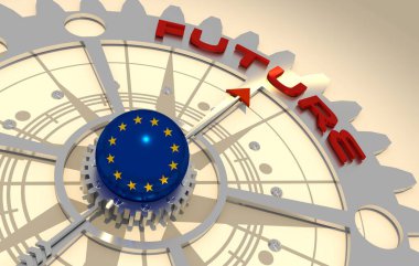 Küresel iş ve ekonomik büyüme konsepti çizimi