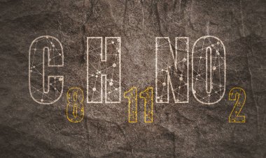 Formül hormonu dopamin. Taş malzemesi grunge dokusu