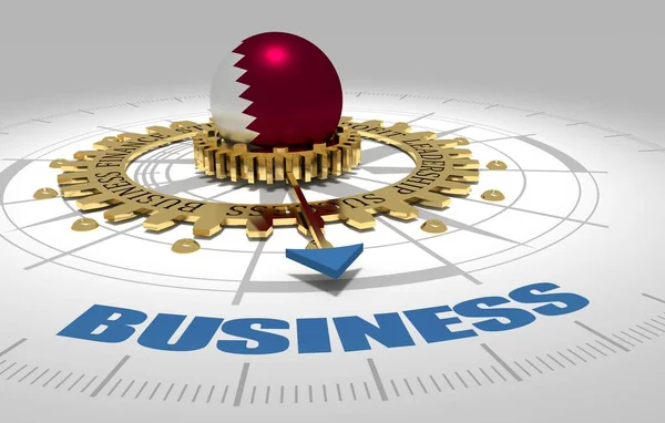 Globalny biznes i ekonomiczny 3d pojęcie ilustracja — Zdjęcie stockowe