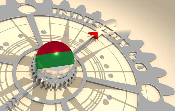 Промисловість чотириточковий нульовий текст на передачі . — стокове фото