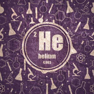 Helyum kimyasal elementi. Taş malzemesi grunge dokusu