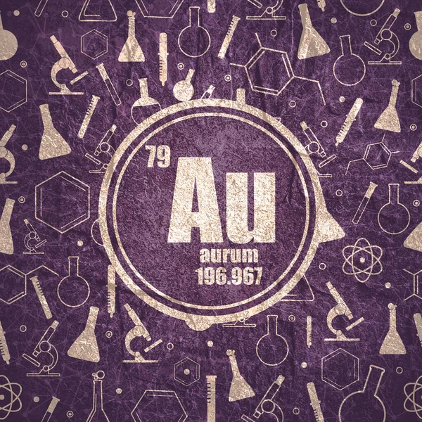 Aurum kémiai elem. Kőanyag grunge textúra — Stock Fotó