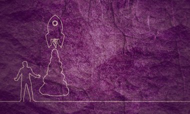 Konsepti başlat. Taş malzemesi grunge dokusu