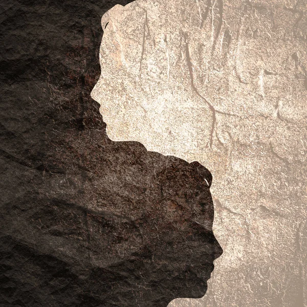 Diversidad entre humanos. Material de piedra textura grunge —  Fotos de Stock