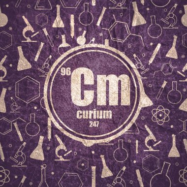 Curium kimyasal elementi. Periyodik tablo kavramı.