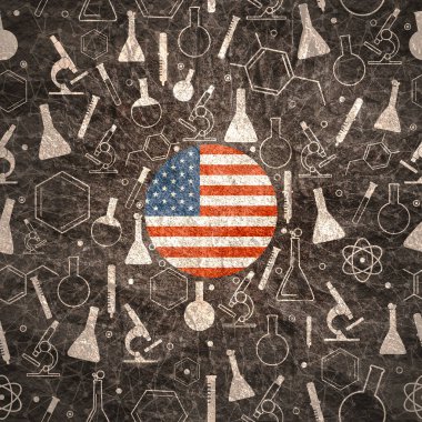 Bilim konsepti çizimi. Taş malzemesi grunge dokusu