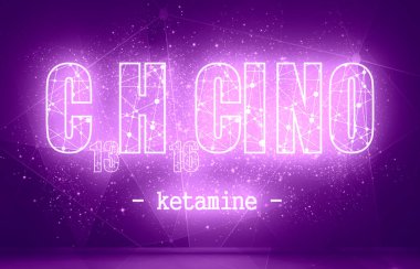 Ketamin formülü. İlaç ve eczane kavramı