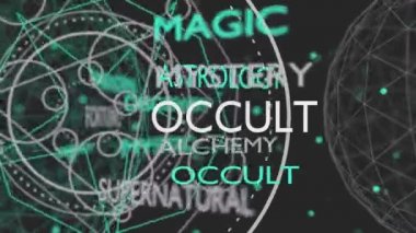Gizemli okült sembolü. Astroloji ve din videoları