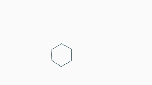 Hormona da fórmula serotonina. Conceito de medicina e farmácia — Vídeo de Stock