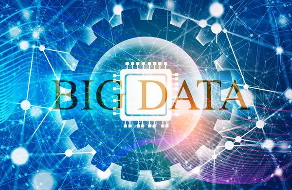 Concept de Big Data. Technologies et équipements électroniques — Photo