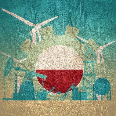 Enerji ve güç simgeleri. Taş malzemesi grunge dokusu