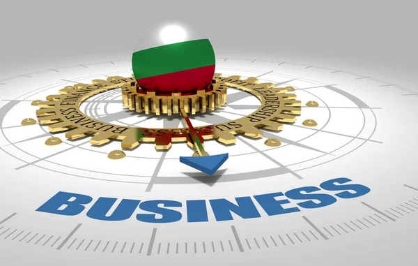 Globalny biznes i koncepcja ekonomiczna. 3D ilustracja — Zdjęcie stockowe