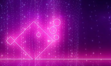 Deniz hayatı çizgisi simgesi. İnce çizgi biçimi kavramı