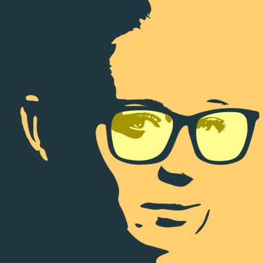 Kadın kafasının silueti. Güzellik ve moda