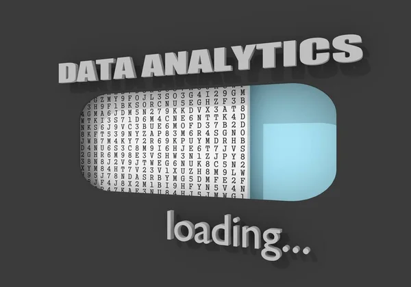 Dataanalys laddar. Begreppet internetteknik — Stockfoto