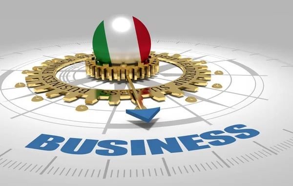 Globalny biznes i koncepcja ekonomiczna. 3D ilustracja — Zdjęcie stockowe