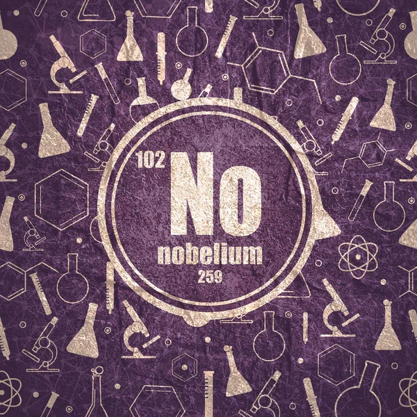 Nobelium kémiai elem. Kőanyag grunge textúra — Stock Fotó