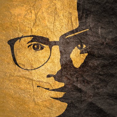 Kadın kafasının silueti. Güzellik ve moda