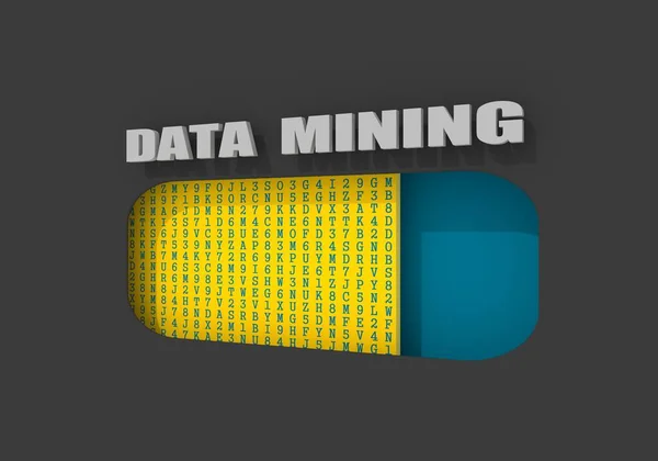 Carga de código de máquina. Concepto de tecnología de minería de datos — Foto de Stock