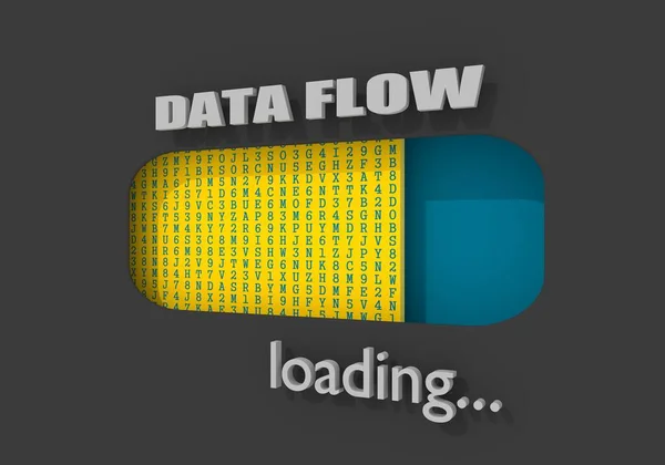 Carga del flujo de datos. Concepto de tecnología de Internet —  Fotos de Stock