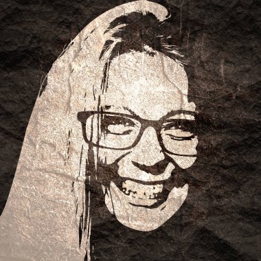 Kadın kafasının silueti. Güzellik ve moda