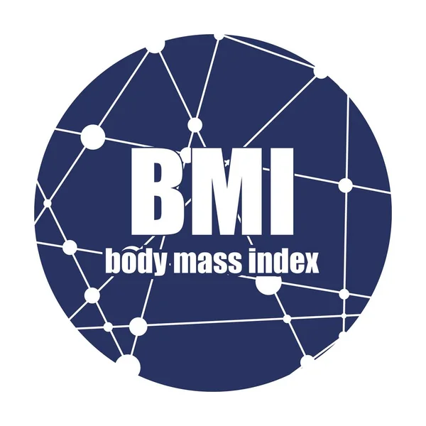 Acroniem BMI - Body Mass Index. Geneesmiddelenconcept — Stockvector