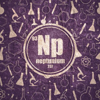Neptunyum kimyasal element. Taş malzemesi grunge dokusu